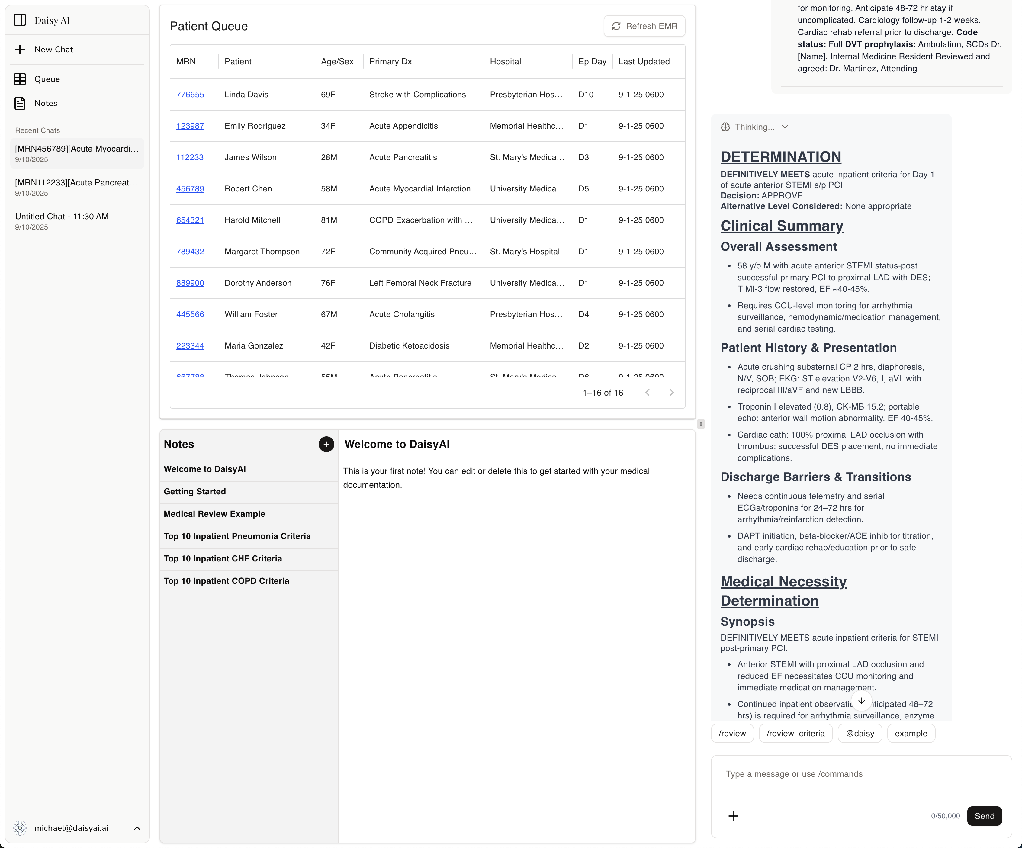 Daisy AI Product Interface
